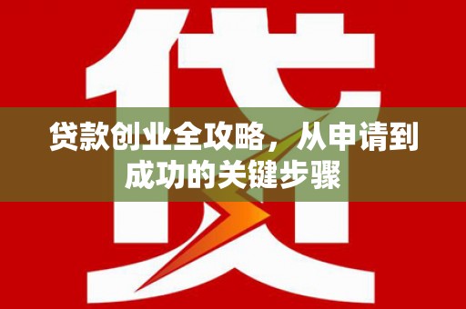 壮围贷款创业全攻略，从申请到成功的关键步骤