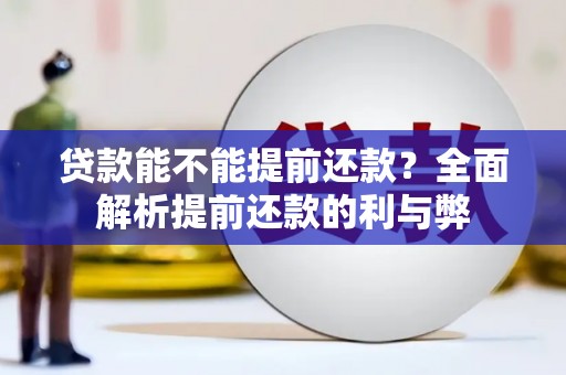 壮围贷款能不能提前还款？全面解析提前还款的利与弊