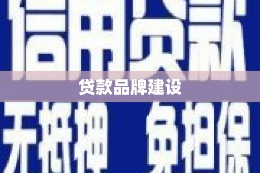 壮围贷款品牌建设