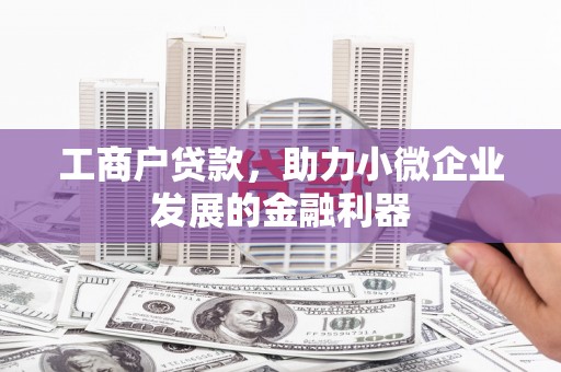 壮围工商户贷款，助力小微企业发展的金融利器