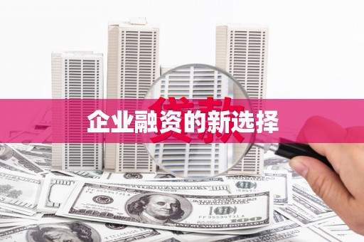 壮围企业融资的新选择