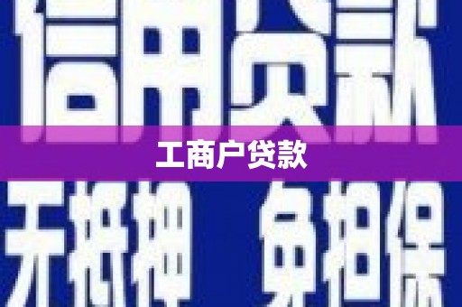 壮围工商户贷款