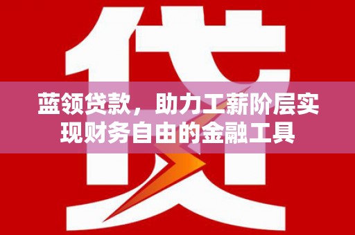 壮围蓝领贷款，助力工薪阶层实现财务自由的金融工具