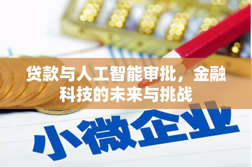 壮围贷款与人工智能审批，金融科技的未来与挑战