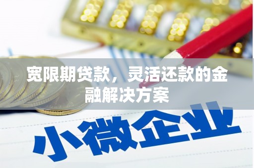 壮围宽限期贷款，灵活还款的金融解决方案