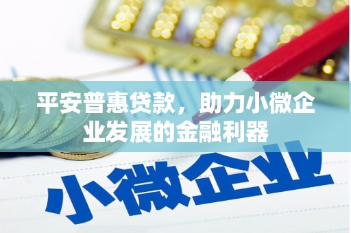 壮围平安普惠贷款，助力小微企业发展的金融利器
