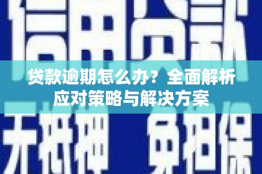 壮围贷款逾期怎么办？全面解析应对策略与解决方案