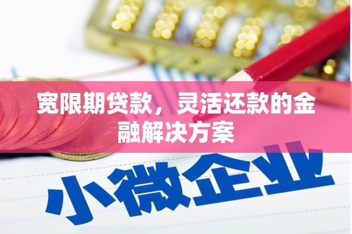 壮围宽限期贷款，灵活还款的金融解决方案