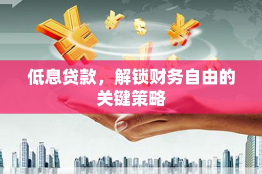 壮围低息贷款，解锁财务自由的关键策略