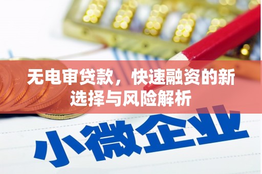 壮围无电审贷款，快速融资的新选择与风险解析