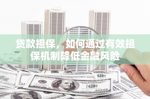 壮围贷款担保，如何通过有效担保机制降低金融风险