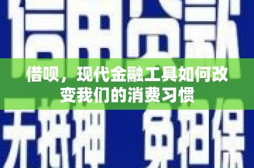 壮围借呗，现代金融工具如何改变我们的消费习惯