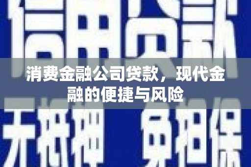 壮围消费金融公司贷款，现代金融的便捷与风险