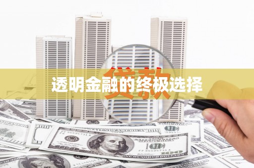 壮围透明金融的终极选择